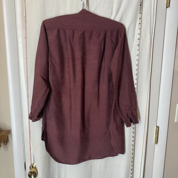 Vintage Rolling Hills in Pacifica Oversized Silk Shirt - Picture 6 of 7